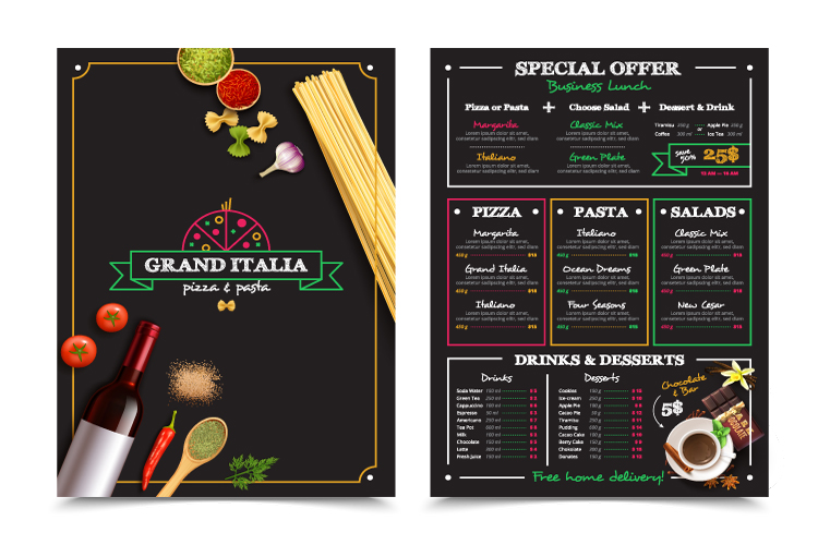 Restaurant Menu Design Company